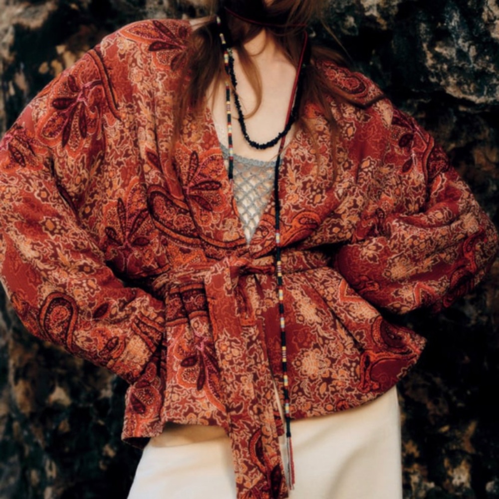Zara Printed puffer